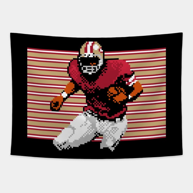 San Francisco Pixel Running Back Tapestry by The Pixel League