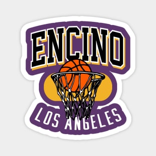 Encino LA Retro Hoop Magnet