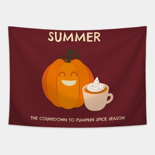 Summer: The Countdown to Pumpkin Spice Season Tapestry