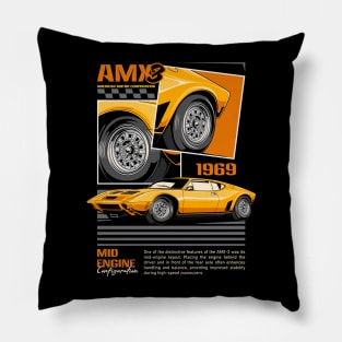 1969 AMC AMX/3 classic Car Pillow