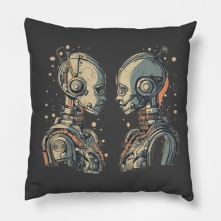 Two cyborgs in love - Love is love Pillow