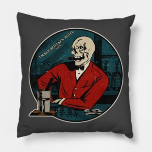 Vintage Tsukiji Tokyo Hotel Bartender Pillow