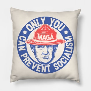 Ultra MAGA | Only You Can Prevent Socialism | We The People 1776 - 2022 | Blue Red Pillow