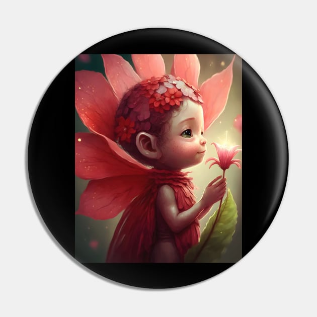 red fairy baby Pin by aidreamscapes