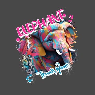 Graffiti-inspired portraiture Elephant T-Shirt