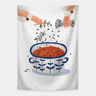 Pumpkin soup Tapestry