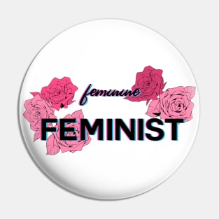 Feminine Feminist Power Pin