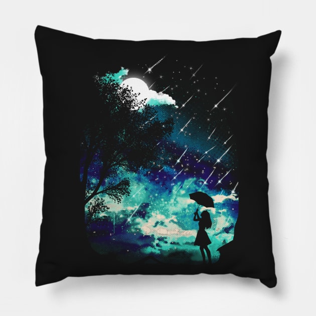 Meteor Shower Pillow by Heksiah