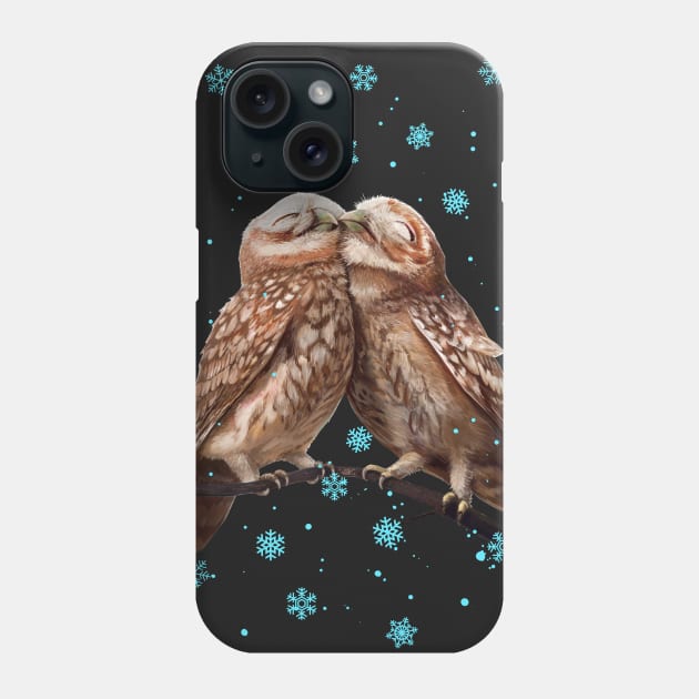 Winter owls Phone Case by kodamorkovkart