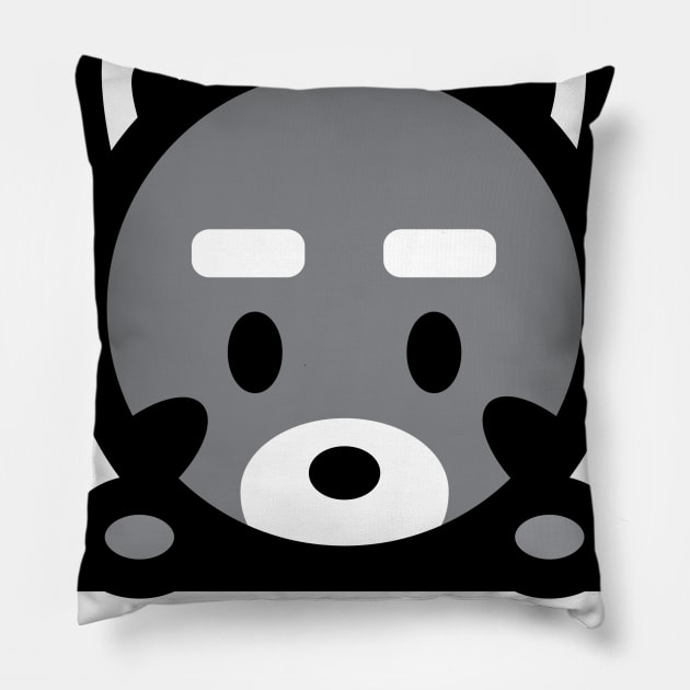 Raccoon Trash Panda Animal Lover Cute Mammal Paws Adorable Bambu Brand Pillow by Bambu