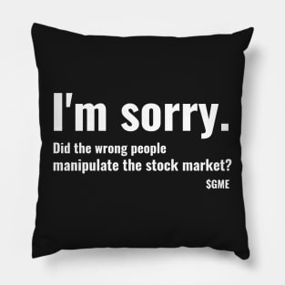 GME Wallstreetbets design Pillow