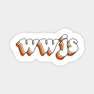 what would jesus say (orange) Magnet