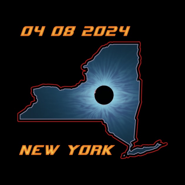 New York 2024 Total Solar Eclipse by Victopia