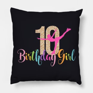 10Th Birthday Ice Ten 10 Double Digits Pillow