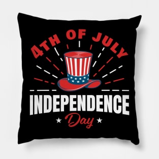 Stars and Stripes: Celebrate Independence Day with our Patriotic 4th of July Hat! Pillow