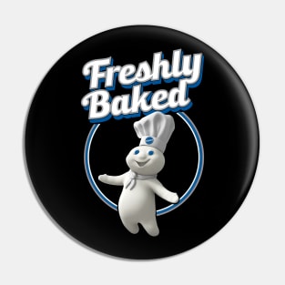 Tee Luv Men's Pillsbury Doughboy Poppin' Fresh Freshly Baked Pin