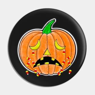 Jack’o Lantern Crying Candy Corn Pin