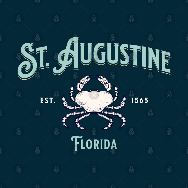 Saint Augustine Florida Vintage Crab by TGKelly