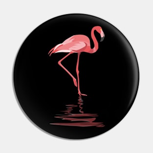 Flamingo Reflection Pin