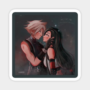 cloud and tifa Magnet