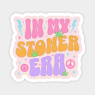 In My Stoner Era Cute Aesthetic Stoner Girly Weed Magnet