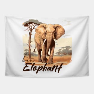 African Elephant Tapestry