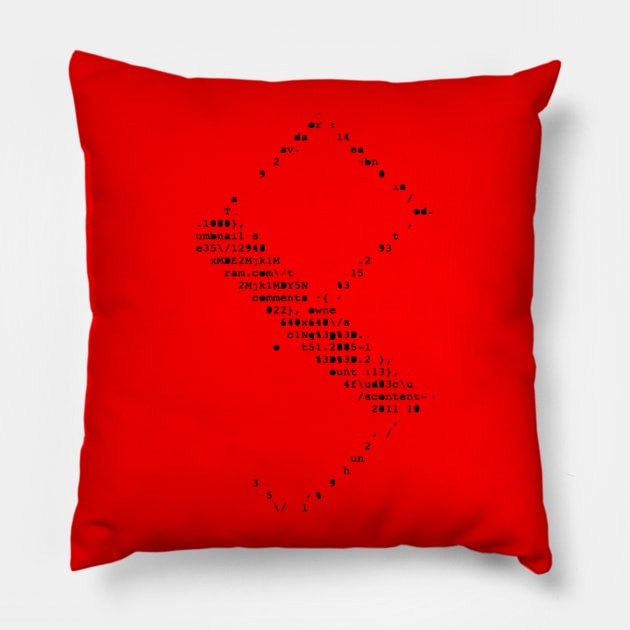 PJ_code case Pillow by thisispj