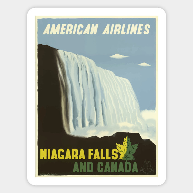 Vintage Poster Niagara - Niagara Falls - Sticker