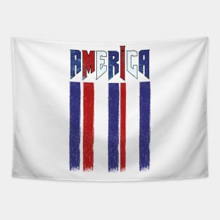 America Stripes Tapestry