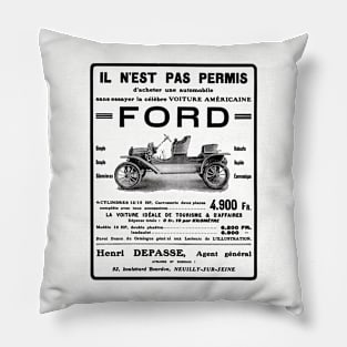 MODEL T FORD - French ad Pillow