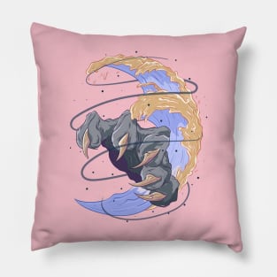 Tiger Hand - The Great Japanese Wave 3 - Yabisan vector art - Pillow