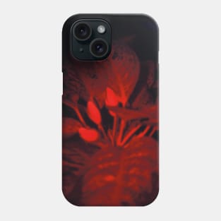 Redish Caladium Bicolour Phone Case