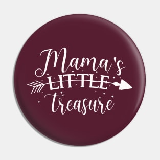 Mama's Little Treasure cute baby shower toddler gift Pin