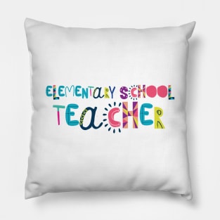 Cute Elementary School Teacher Gift Idea Back to School Pillow