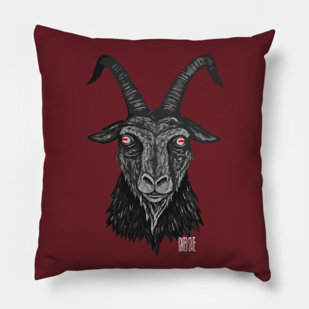 Black Phillip Pillow by IGNITEDSTATE