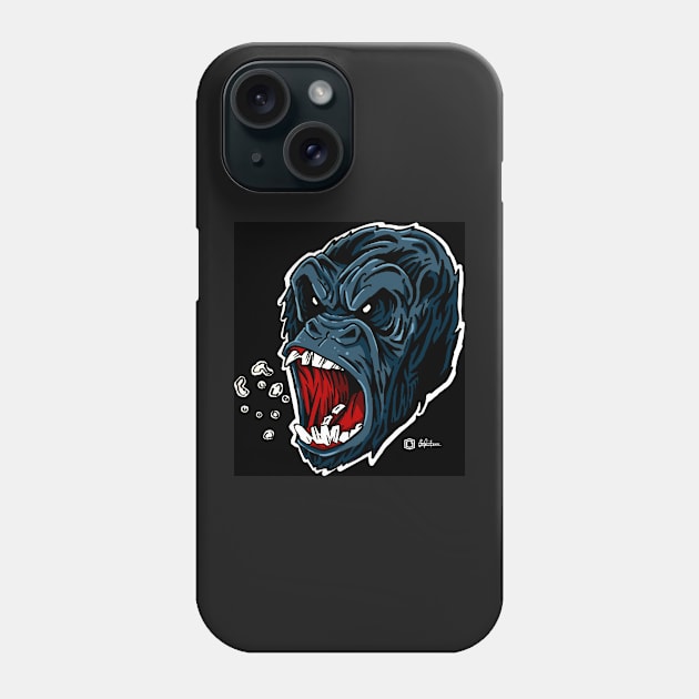 Gorilla Rage Phone Case by ChrisGeocos