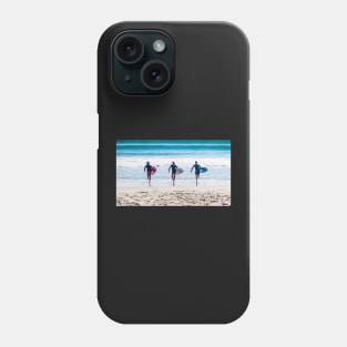 Three surfers. Phone Case