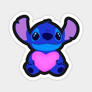 Stitch with heart Magnet