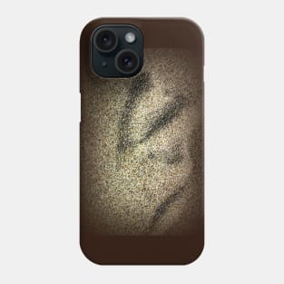 seagull footprint in the sand Phone Case