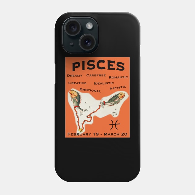 Pisces astrological traits Phone Case by Pheona and Jozer Designs
