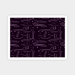 Purple Circuits Magnet