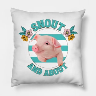 Snout And About - Cute Piglet Pillow
