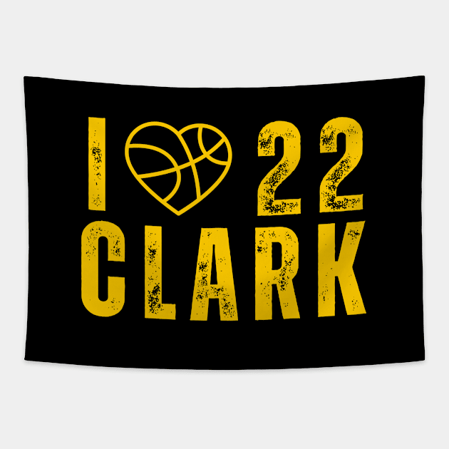 I love 22 clark yellow Tapestry by EyesArt