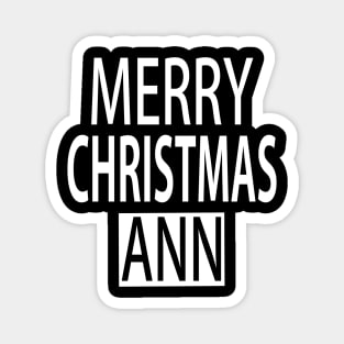 Merry Christmas Ann Magnet