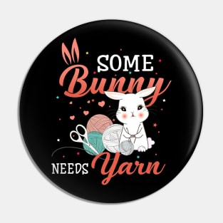 Bunny Need Yarn Pin