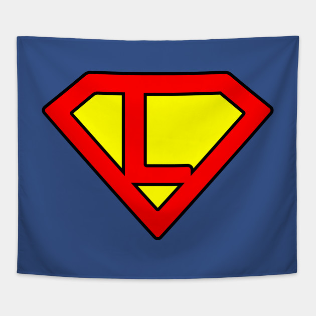 Download Superman letter L - Superman Letter - Tapestry | TeePublic