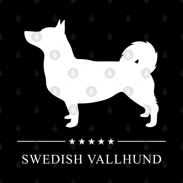 Swedish Vallhund Dog White Silhouette by millersye