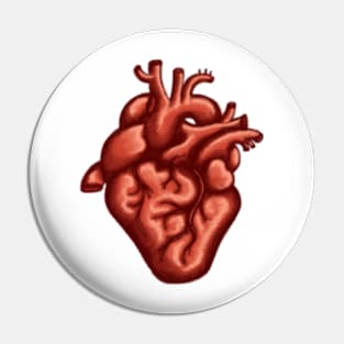 Artistic Heart Painting Pin