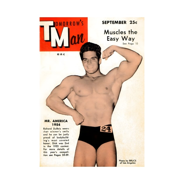 TOMORROW'S MAN Mr America 1954 Richard DuBois - Vintage Physique Muscle Male Model Magazine Cover by SNAustralia