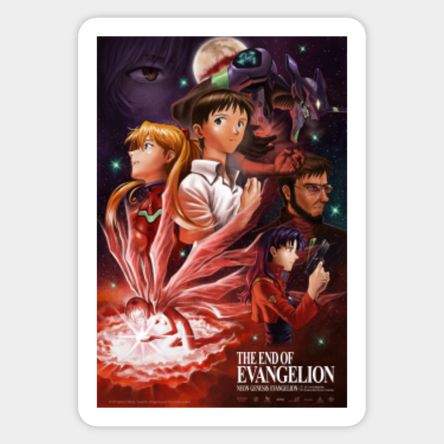 Get Wallpaper The End Of Evangelion Poster Evangelion Sticker Teepublic Desktop Wallpaper Free